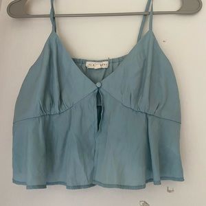 Loose dressy cami crop top